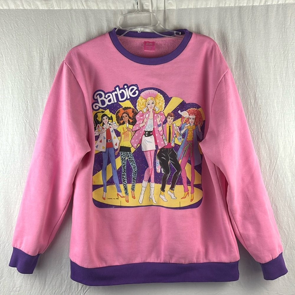 Barbie x Cakeworthy Crewneck Sweatshirt in Pink